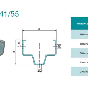 Postes extremos estandar